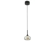 NEWPORT 7240 7241/S mat.black cognac , Подвесной светильник, Matte black Cognac crystal D10*H15/250 cm LED 1*5W 3100K