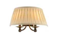 NEWPORT 31500 31501/A black brass , Бра, Black brass Shade beige L40*H26*Sp20 cm E14 2*40W