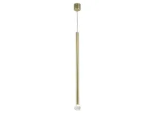 NEWPORT 8130 8131/S mat.light gold , Подвесной светильник , Matte light gold Clear crystal D5*H65/250 cm LED 5W 4000K 500Lm
