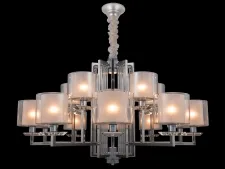 NEWPORT 4400 4410+5/C chrome , Люстра, Chrome Clear crystal Clear glass D101*H57 cm E14 15*40W + LED 2*5W