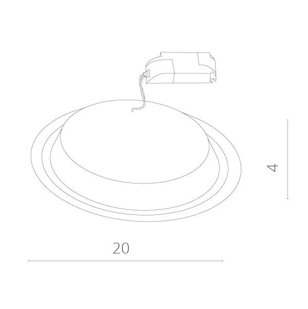 Точечный встраиваемый светильник Arte Lamp RAGGIO A4215PL-1WH | Дом Декора