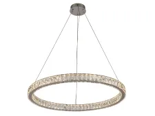 NEWPORT 8580 8580/80 C chrome , Люстра, Chrome Сlear crystal D80*H5,5/500 cm LED 56W 3100-4000K 5900Lm