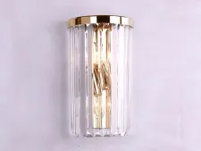 NEWPORT 10110 10112/A gold , Бра, Gold Clear crystal L18*H32*Sp10 cm G9 2*40W