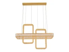 NEWPORT 8230 8232+2N/S gold , Люстра, Gold Clear crystal L90*30*H50/250 cm LED 118W 6200Lm 3100-4000К