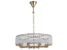 NEWPORT 1720 1728/C bronze , Люстра, Bronze Clear crystal D64*H21 cm E14 8*40W