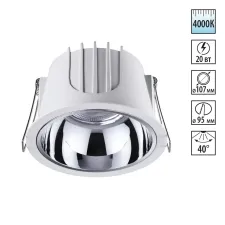 358693 NT Светильник LED 20Вт 4000К 100-265В IP20 SPOT