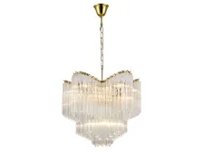 NEWPORT 8900 8911/C gold , Люстра, Gold Clear glass D61*H48/200 cm E14 11*40W