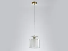NEWPORT 4400 4401/S gold , Подвесной светильник, Gold Clear crystal Clear glass D15*H19/269 cm E14 1*40W