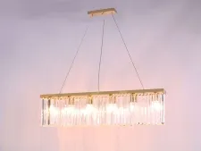 NEWPORT 10110 10116/S gold new , Люстра, Gold Clear crystal L90*8*H21.5/221.5 cm E14 6*40W