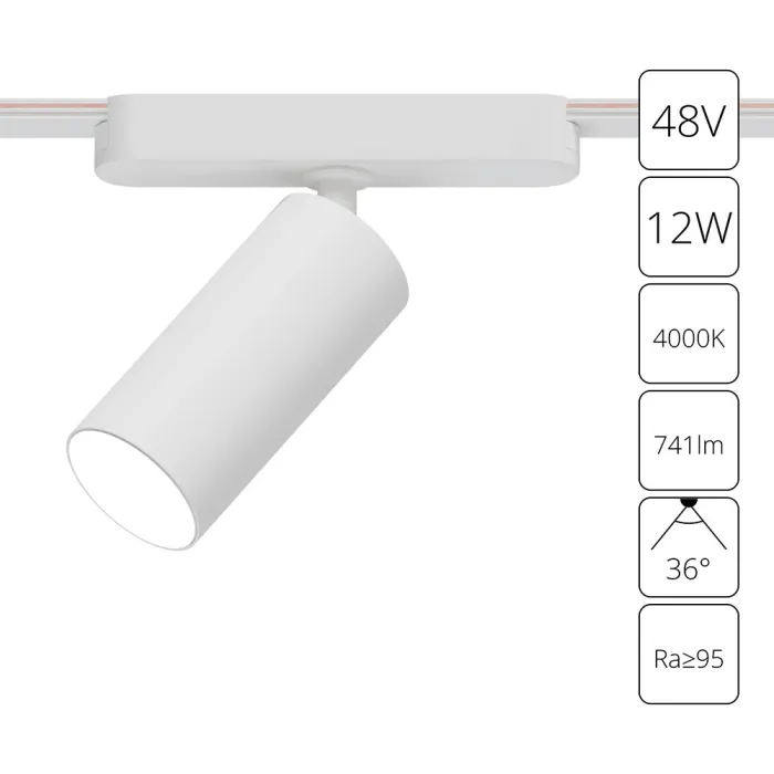 Магнитный трековый светильник Arte Lamp RAPID A6158PL-1WH | Дом Декора