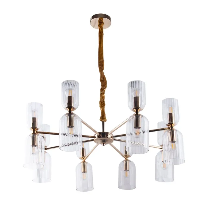 Подвесная люстра Arte Lamp CHARM A1623LM-16GO | Дом Декора