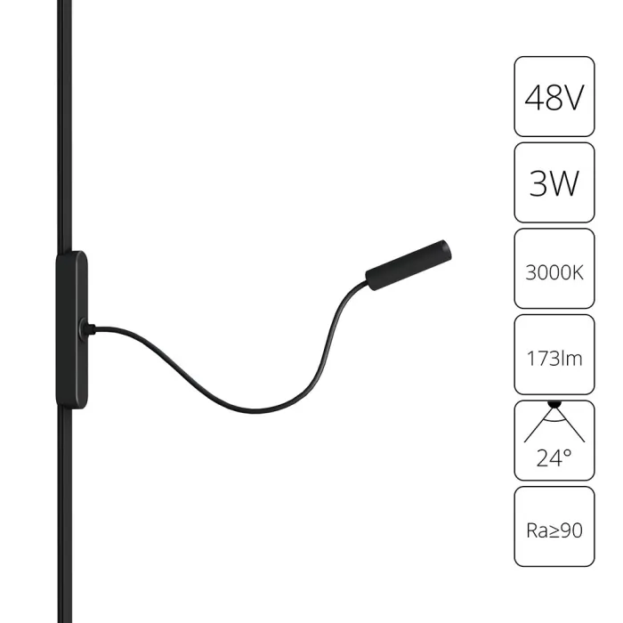 Магнитный трековый светильник Arte Lamp RAPID A1162PL-1BK | Дом Декора