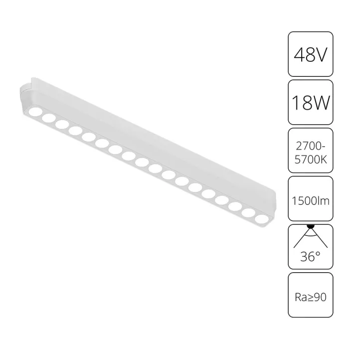 Магнитный трековый светильник Arte Lamp RAPID SMART A2969PL-1WH | Дом Декора