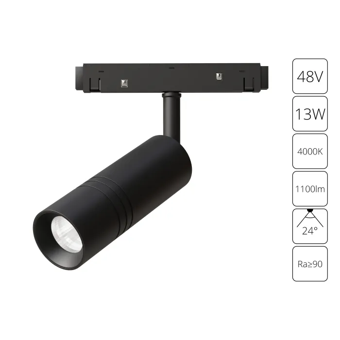 Магнитный трековый светильник Arte Lamp EXPERT A5721PL-1BK | Дом Декора