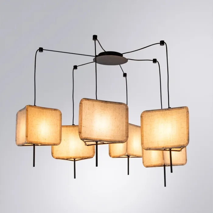 Подвесная люстра Arte Lamp TRIXIE A7084SP-6BK | Дом Декора