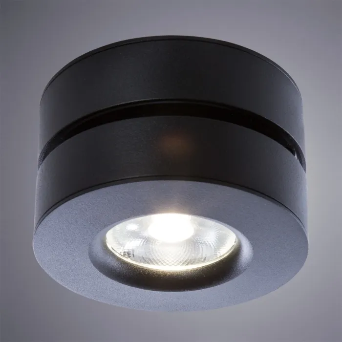 Точечный накладной светильник Arte Lamp VELA A2511PL-1BK | Дом Декора