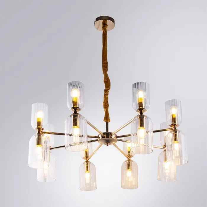 Подвесная люстра Arte Lamp CHARM A1623LM-16GO | Дом Декора