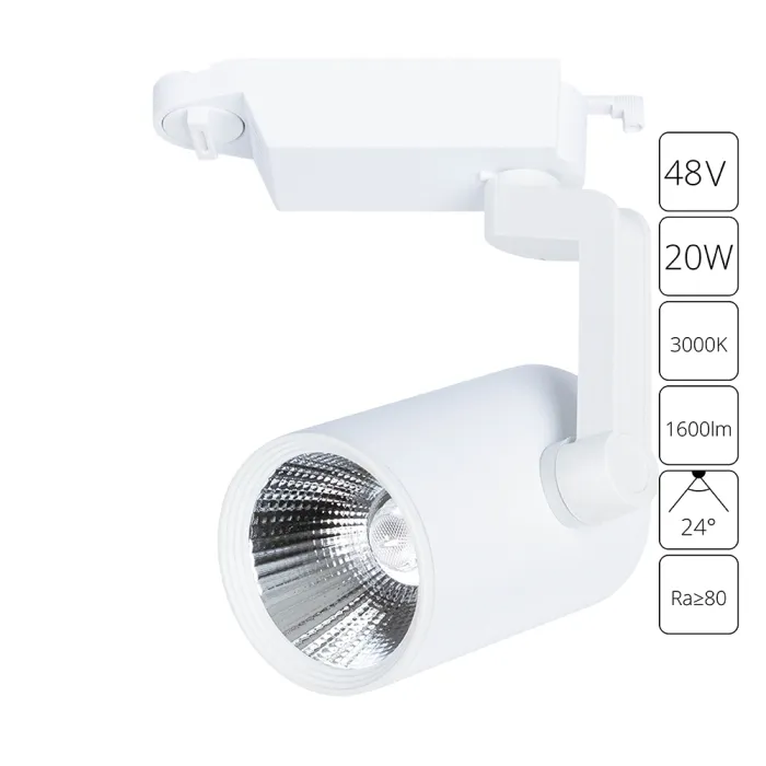Трековый светильник Arte Lamp TRACCIA A2321PL-1WH | Дом Декора
