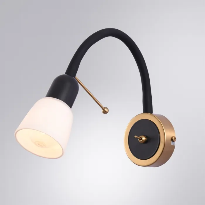 Бра Arte Lamp LETTURA A7009AP-1BK | Дом Декора