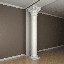 Фасадная лепнина колонна 4.30.306 Европласт