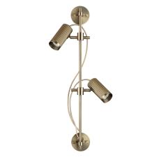 7013/2W HIGHTECH ODL25 477 Настенный св-к поворотный на 50°/180° металл/под латунь IP20 LED GU10 *2 10W 220V MANCHESTER