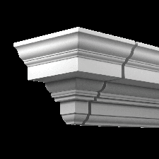 Фасадная лепнина торцевой элемент 4.01.231 Европласт