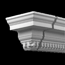 Фасадная лепнина торцевой элемент 4.32.331 Европласт