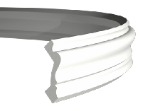 Интерьерная лепнина карниз 1.50.100 гибкий Европласт