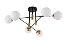 Люстра потолочная Crystal Lux FIDEL PL6 BLACK